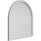 Ekena Millwork Round Top Surface Mount PVC Gable Vent: Functional, w/ 2"W x 1-1/2"P Brickmould Frame, 40"W x 42"H GVPRT40X4202SF - alternate 2